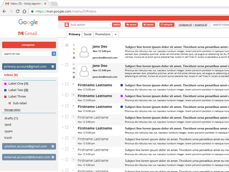 inbox by gmail desktop web browser